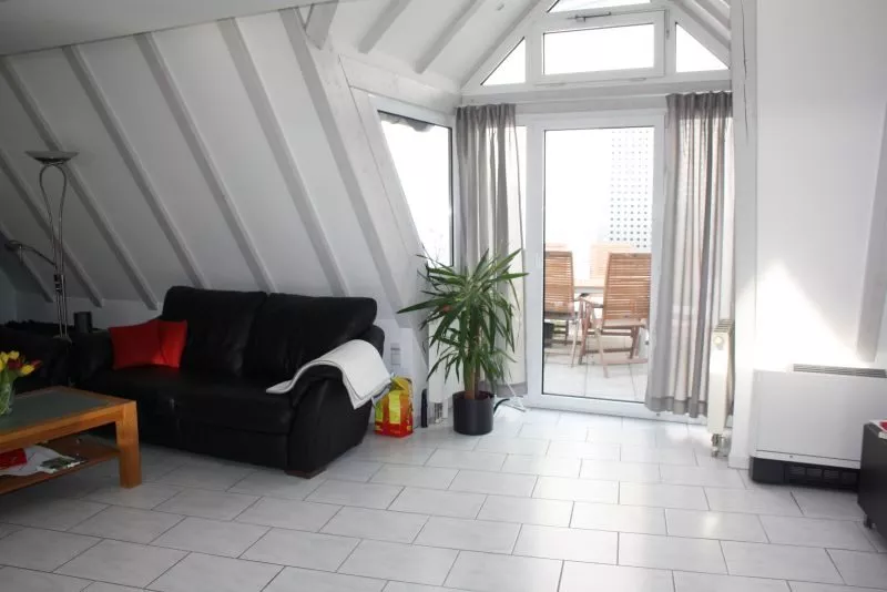 Durlacher Altstadt - Maisonette-Wohnung der Extraklasse - Blick auf die untere Terrasse